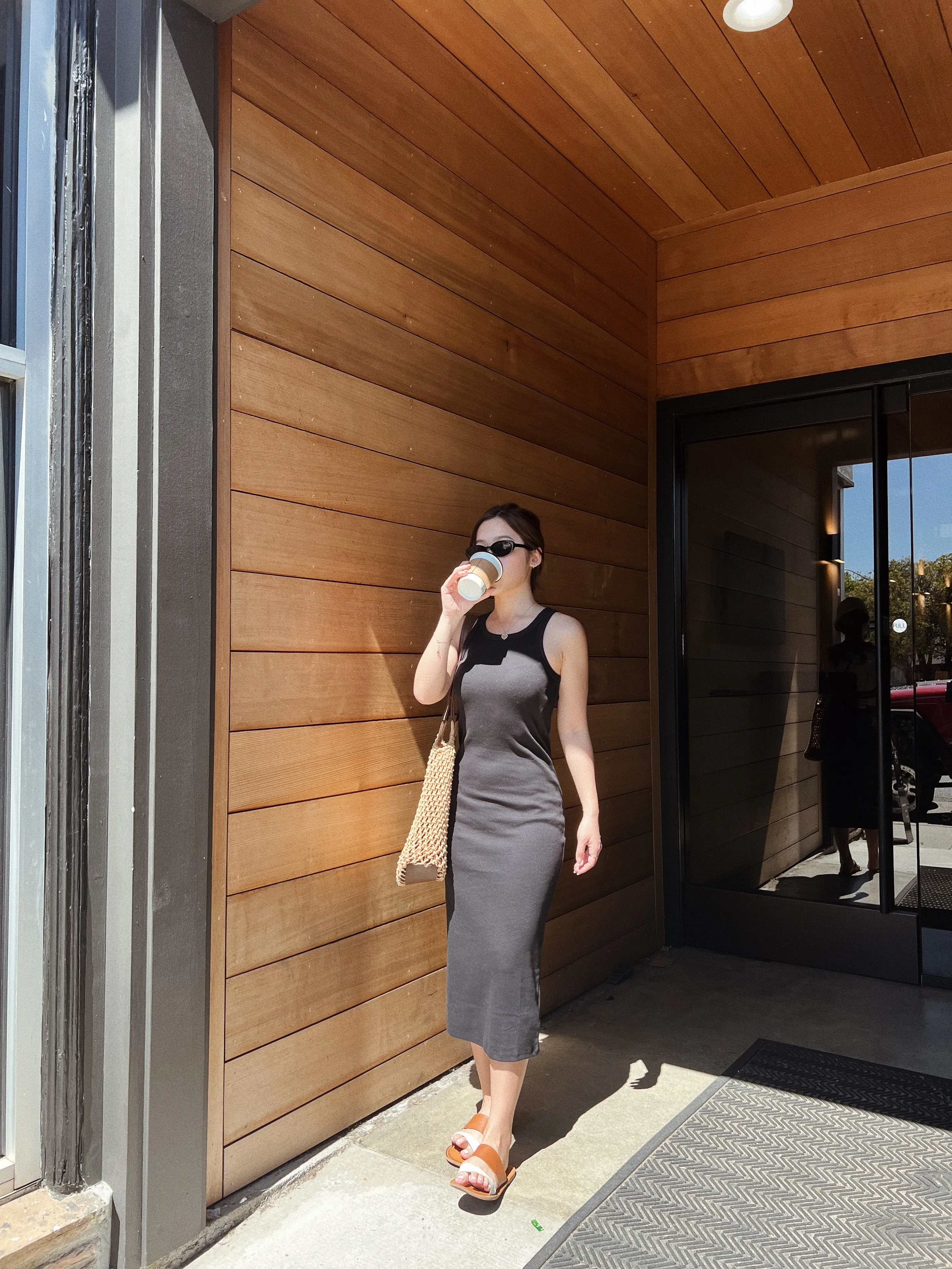 Cotton Contour Ribbed Tank Dress