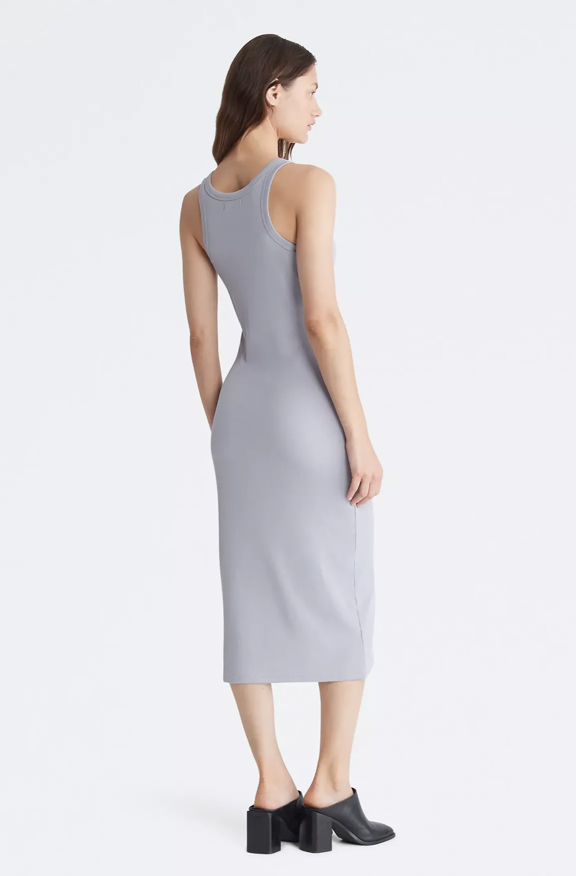 Cotton Contour Ribbed Tank Dress