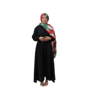 Cotton Maxi Dress - Black