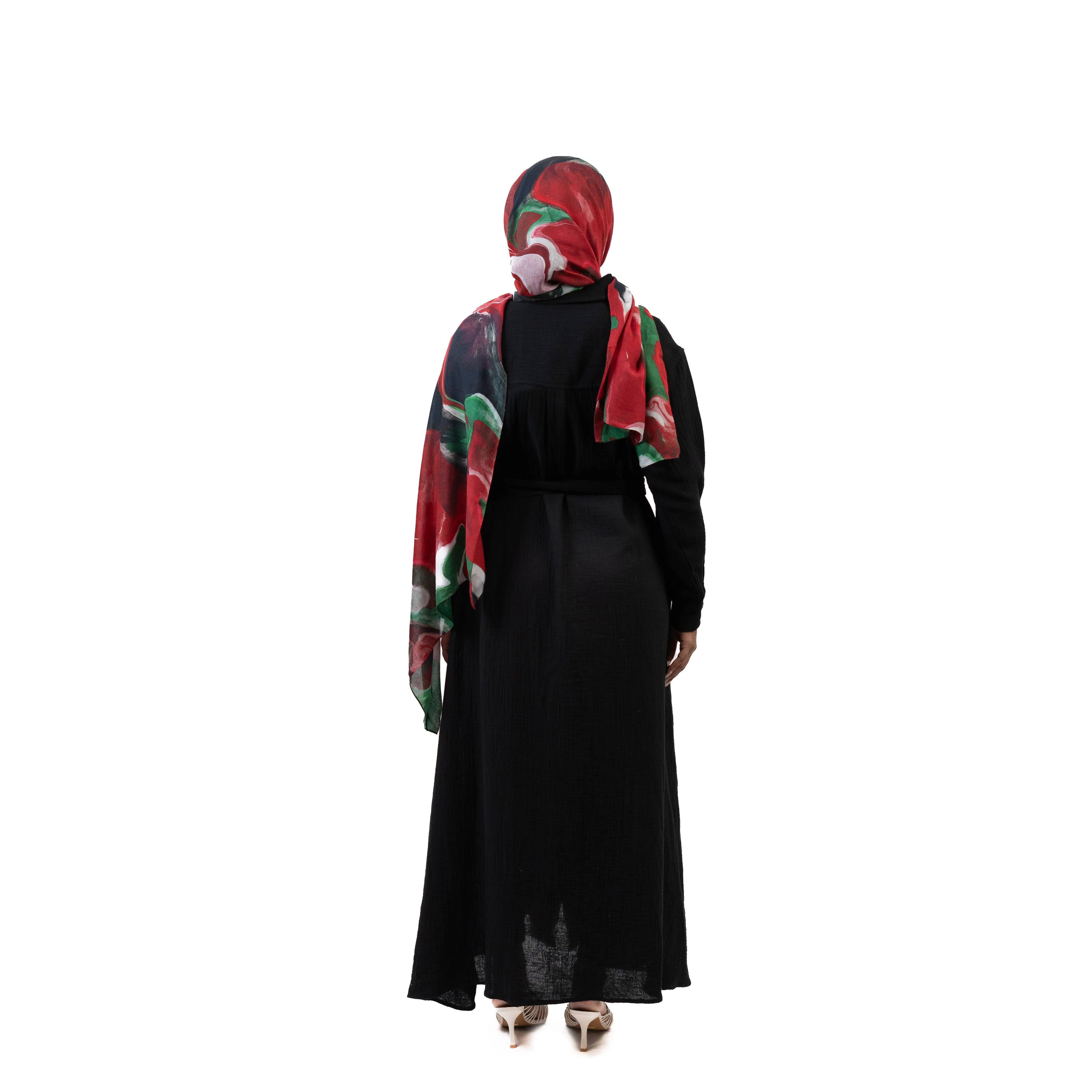 Cotton Maxi Dress - Black