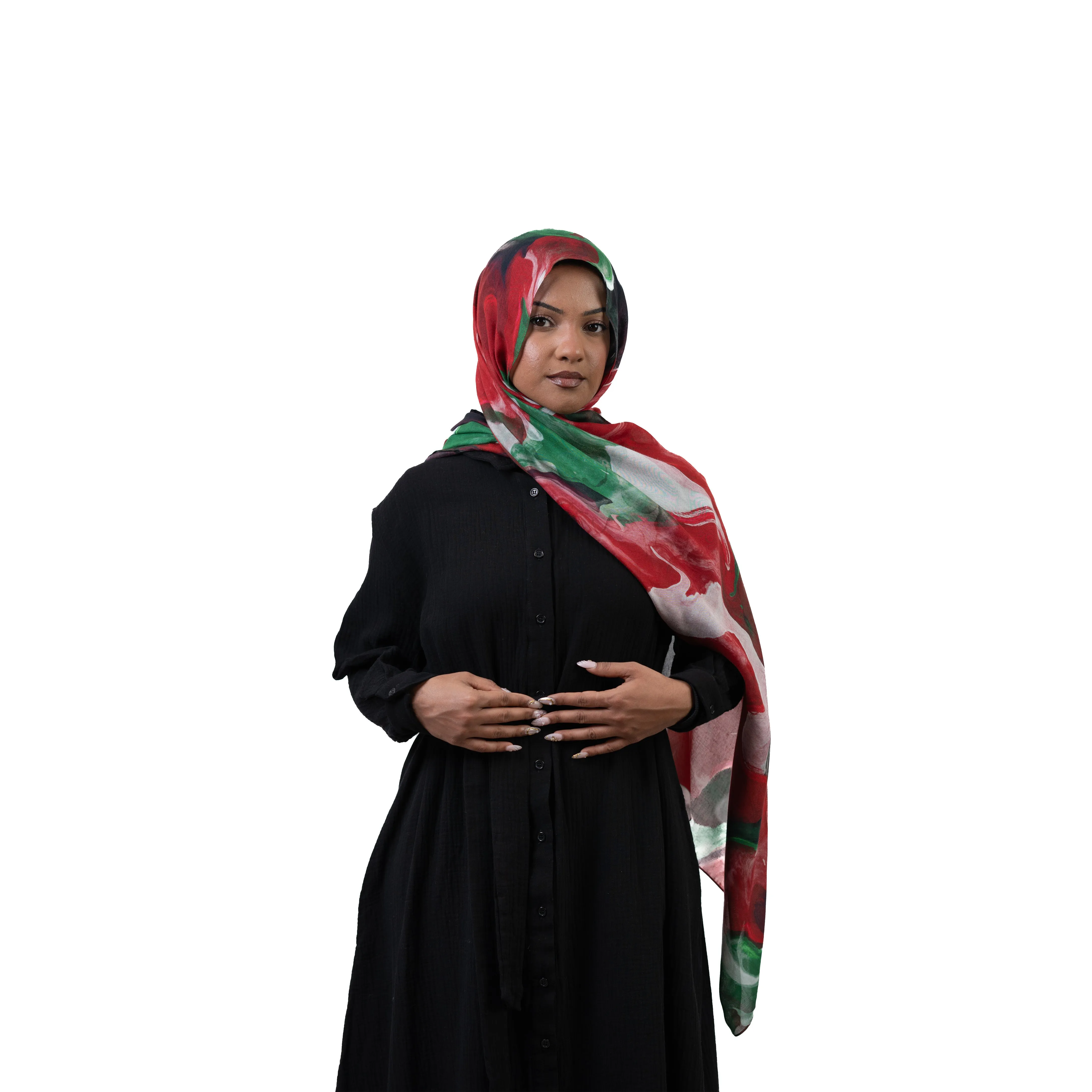 Cotton Maxi Dress - Black