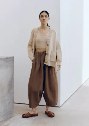 Cotton Maxi Pants, Caramel