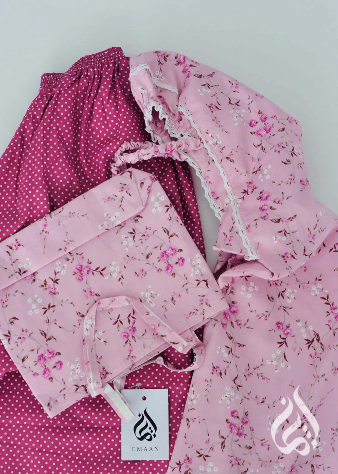 Cotton Prayer Outfit for Girls - Small