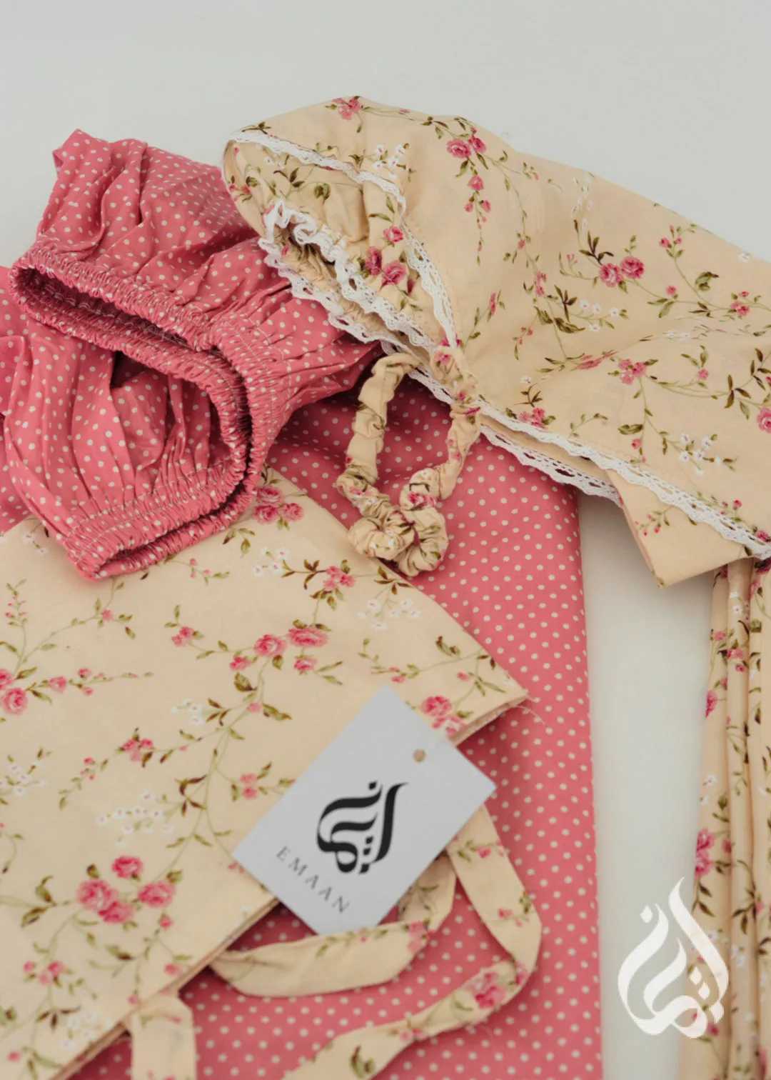 Cotton Prayer Outfit for Girls - Small