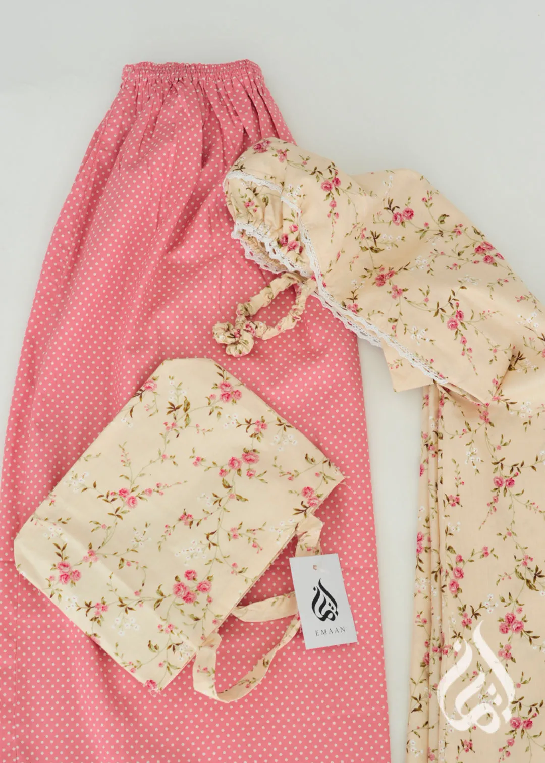 Cotton Prayer Outfit for Girls - Small
