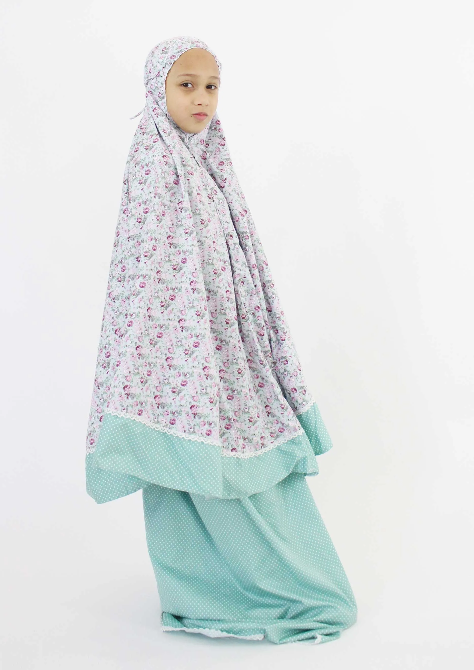 Cotton Prayer Outfit for Girls - Small