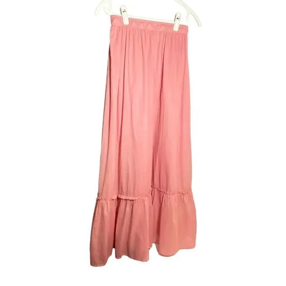 Custom Hand Dyed Vicolo Pink Maxi Skirt