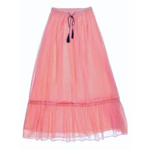 Custom Hand Dyed Vicolo Pink Maxi Skirt
