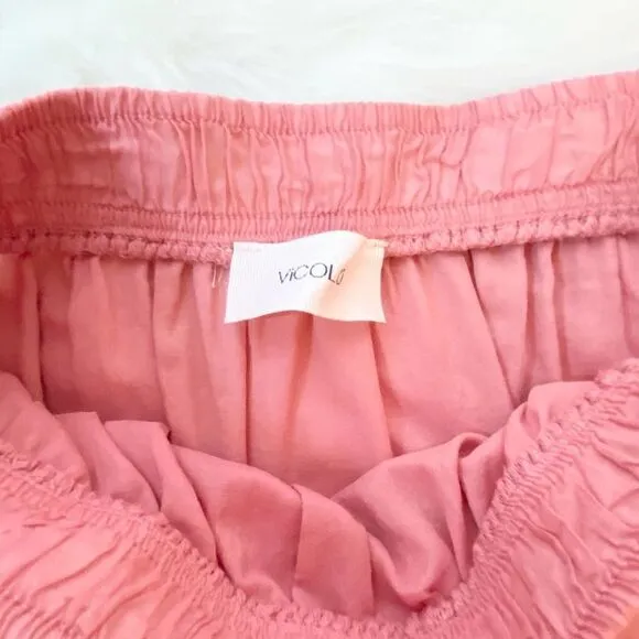 Custom Hand Dyed Vicolo Pink Maxi Skirt