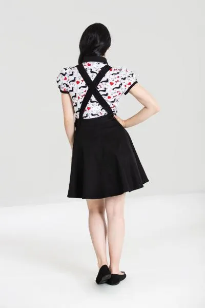 Dakota Pinafore Dress - Black -