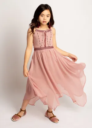Darvina Dress in Nude Pink