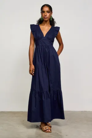 Debbie Tie Back Poplin Dress