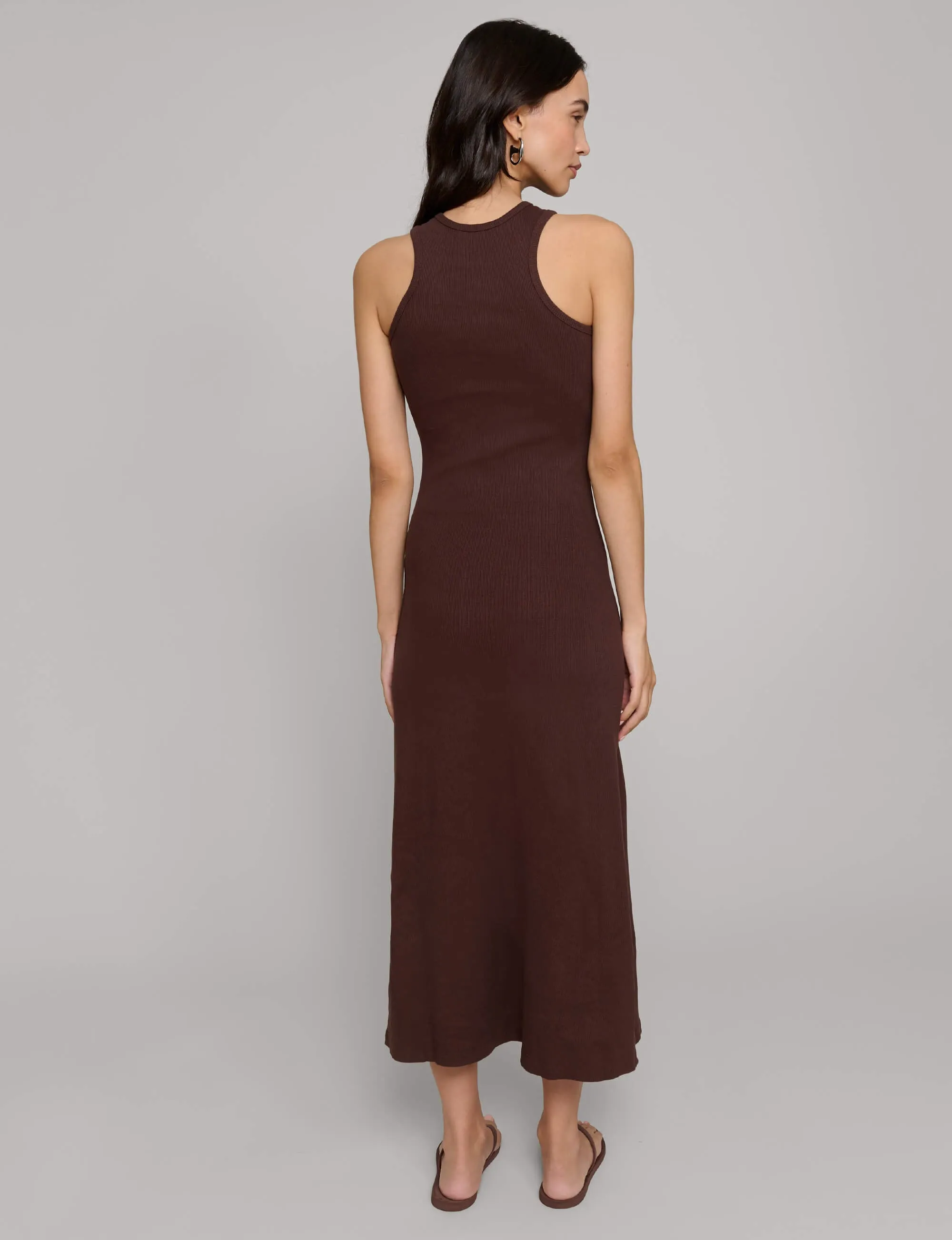 Delilah Cotton Ribbed Tank Dress