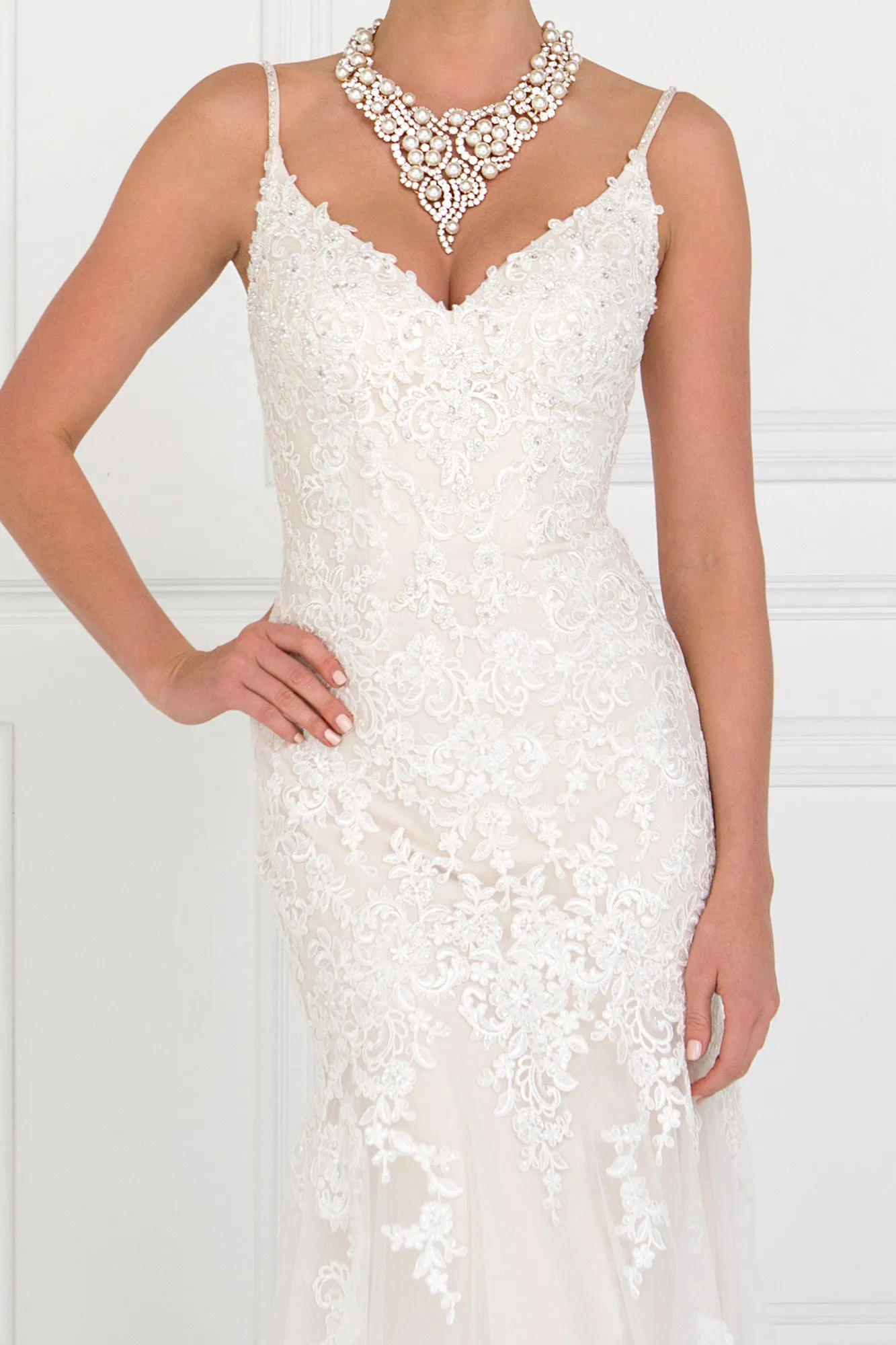 Delta Wedding Dress Tulle Skirt Sweetheart Neckline Spaghetti Straps 2601515HXR
