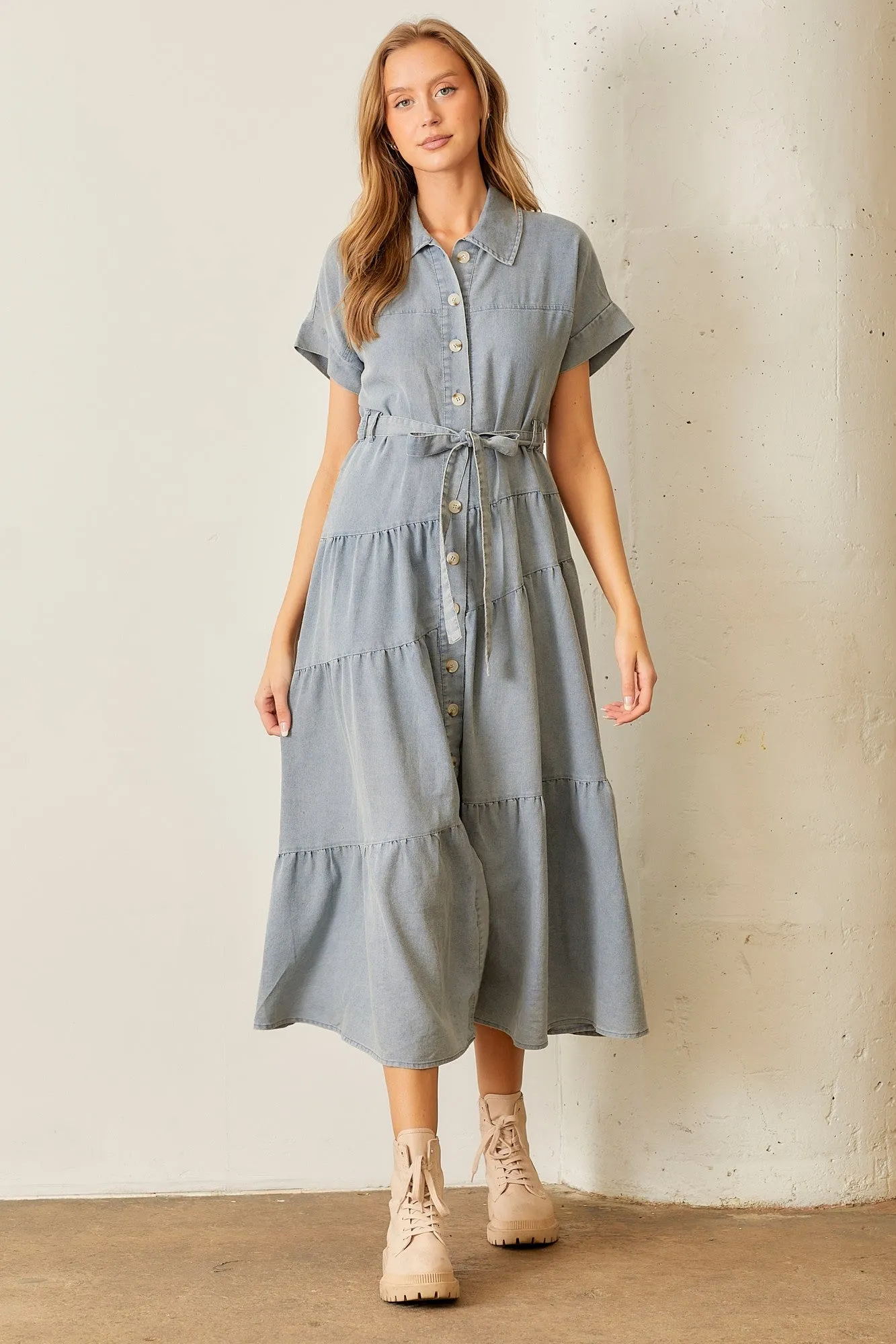 Denim Maxi Dress