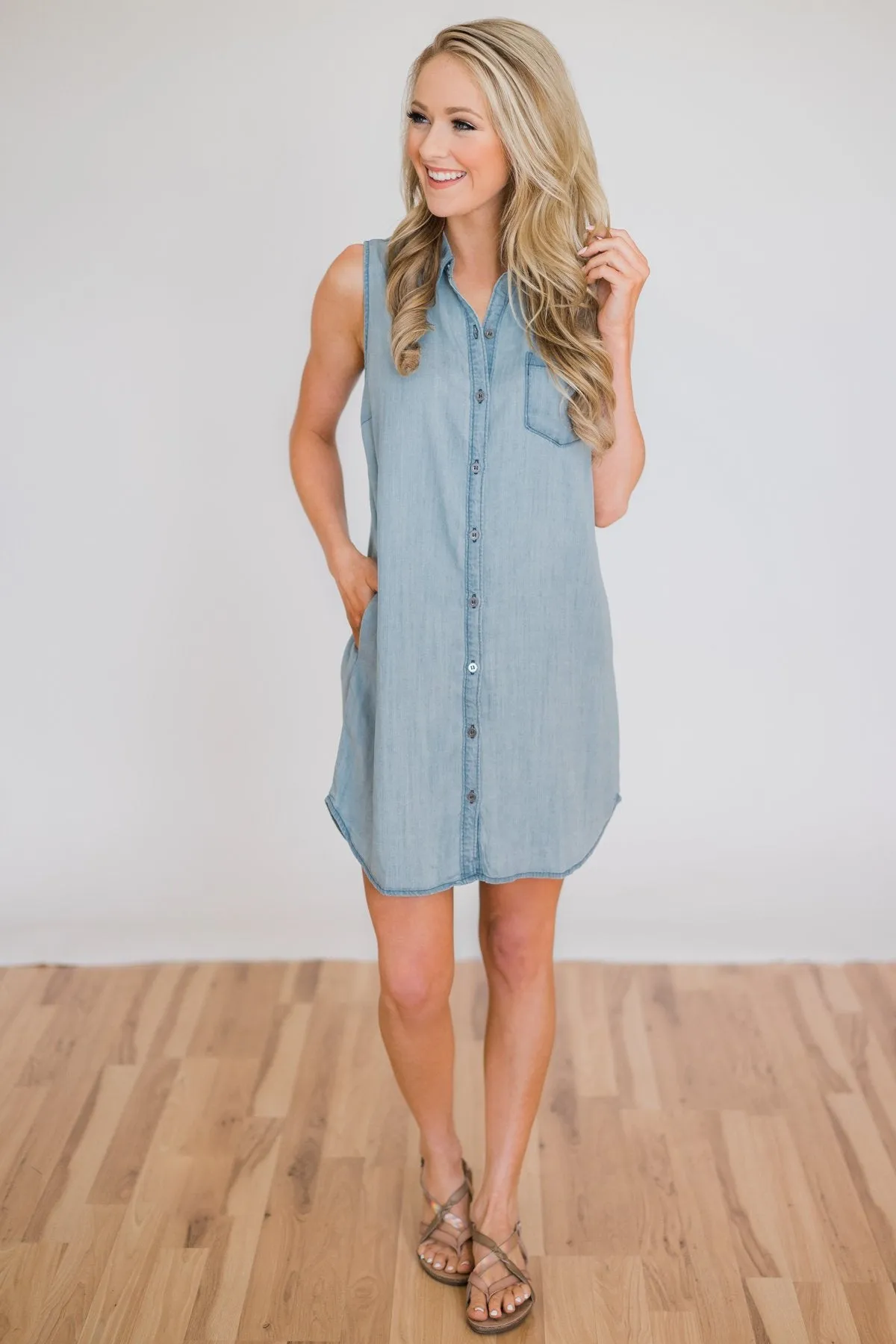Denim Sleeveless Dress