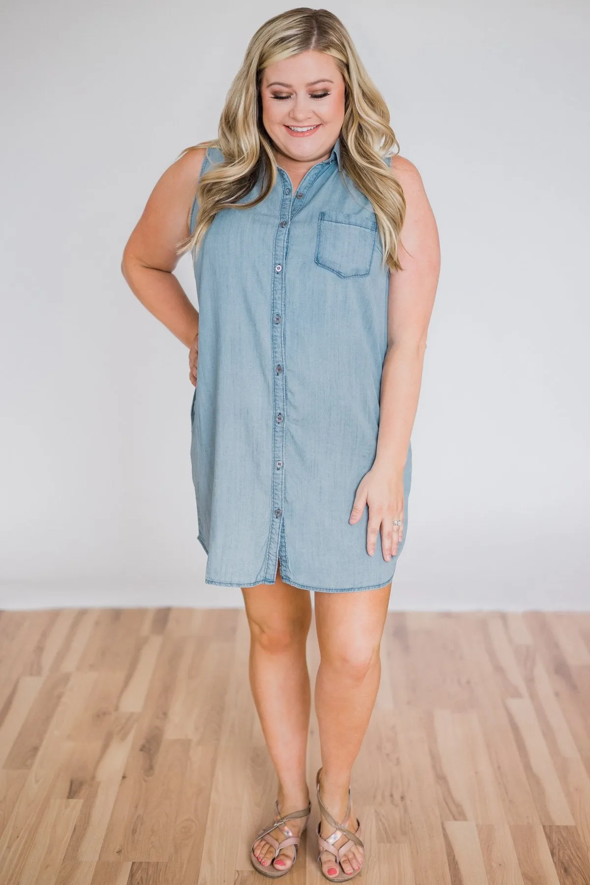 Denim Sleeveless Dress