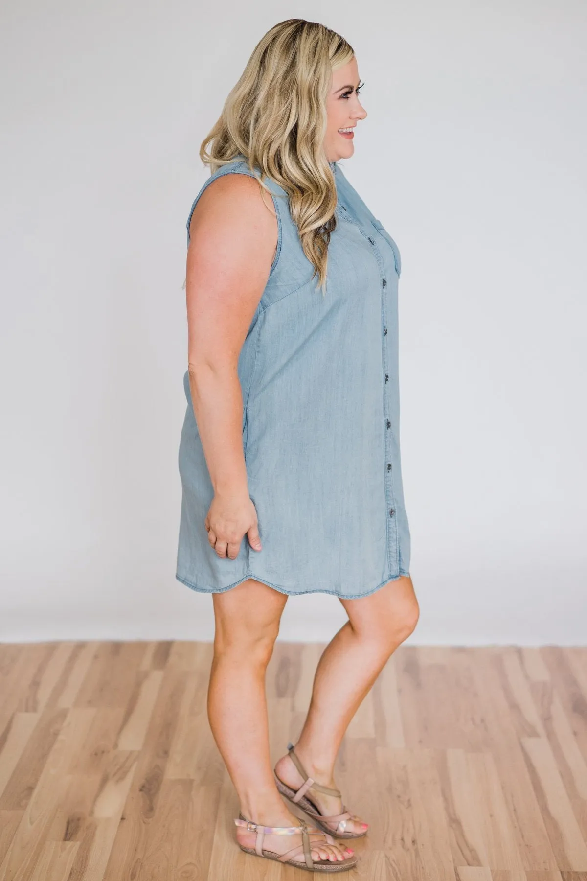 Denim Sleeveless Dress