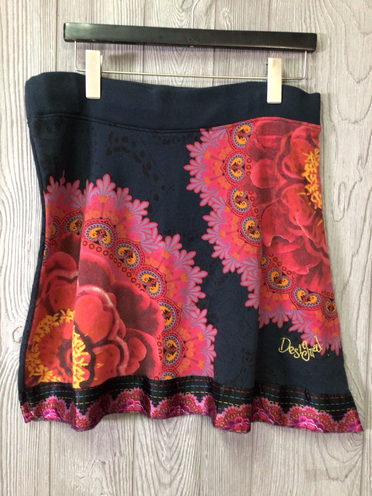 Desigual Rainbow Mandal Skirt Size Medium