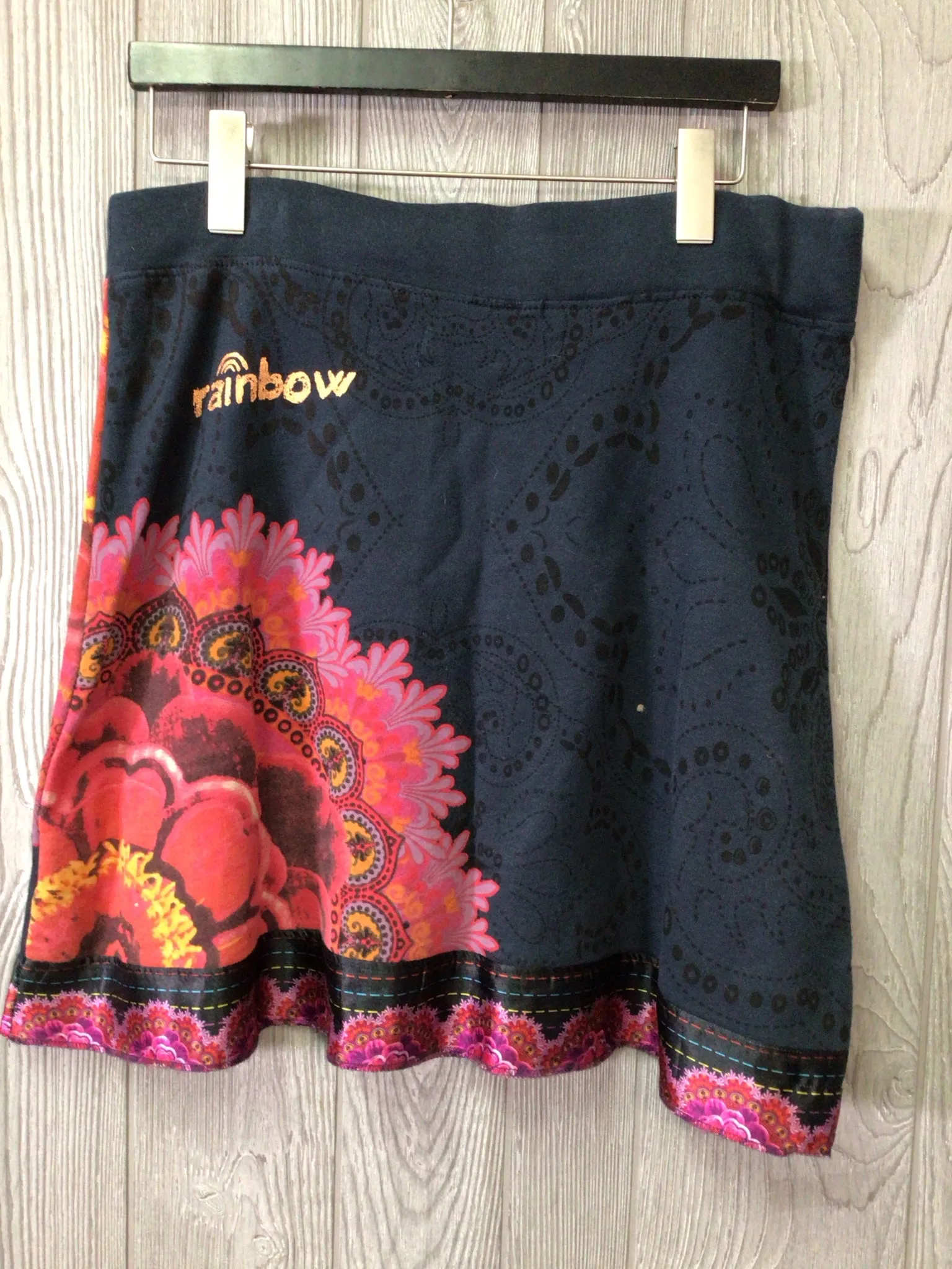 Desigual Rainbow Mandal Skirt Size Medium