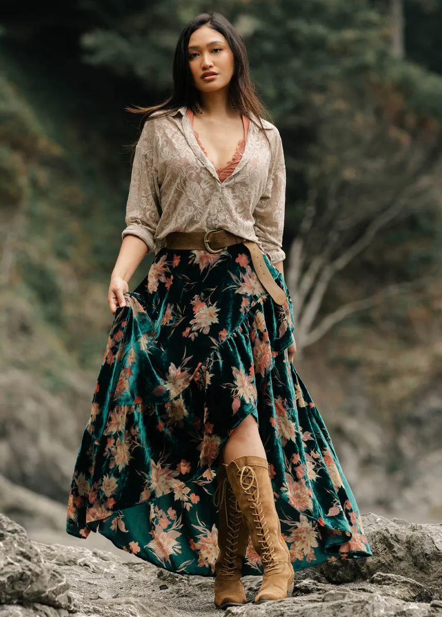 Devina Skirt in Peacock