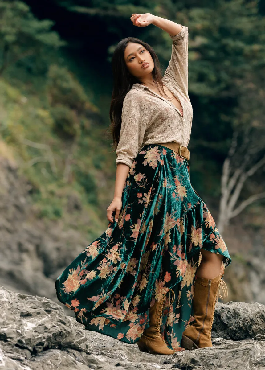 Devina Skirt in Peacock
