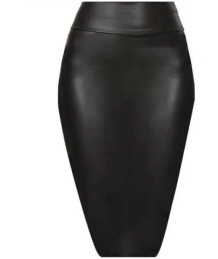 Diana Faux Leather Pencil Skirt By SAM D'MONES