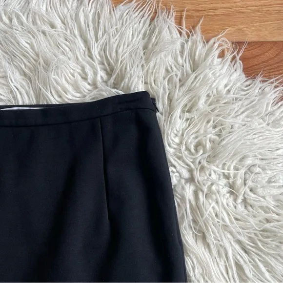 Diane Von Furstenberg DVF Black Stretch Ponte Kimmie Pencil Skirt EUC Size 8