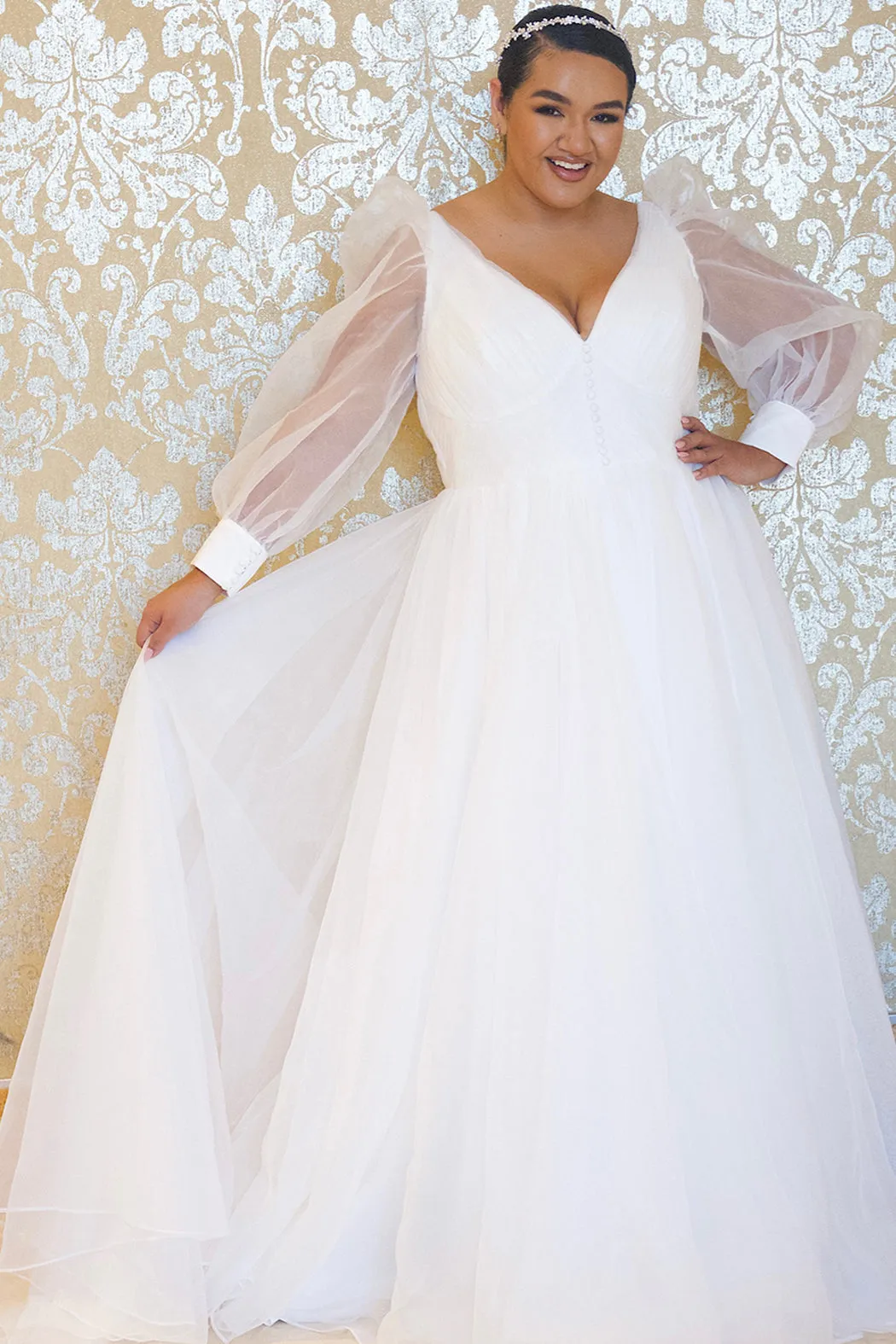Discontinued Hydraulics Pageant Gown <br> JK2317