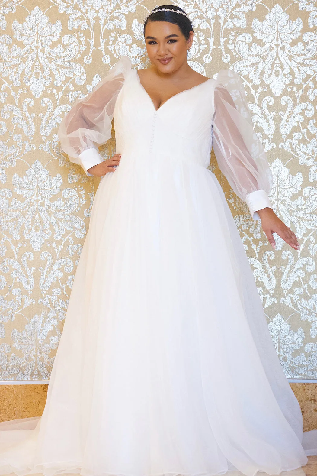 Discontinued Hydraulics Pageant Gown <br> JK2317