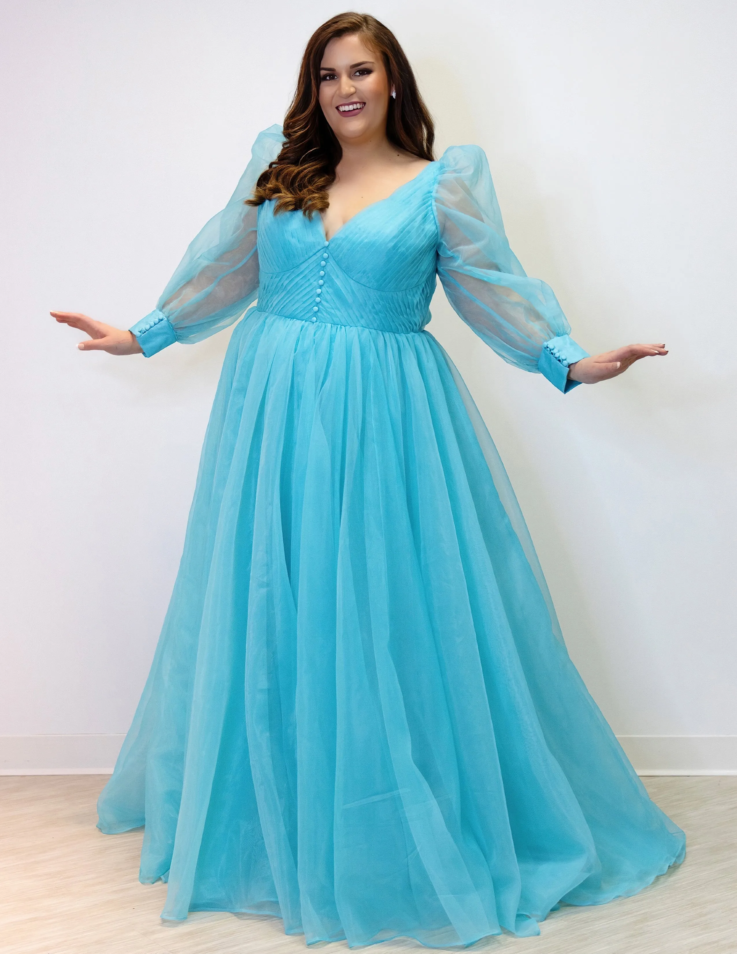 Discontinued Hydraulics Pageant Gown <br> JK2317