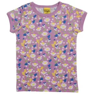 DUNS Sweden Kids Summer Days Floral T-shirt - Violet