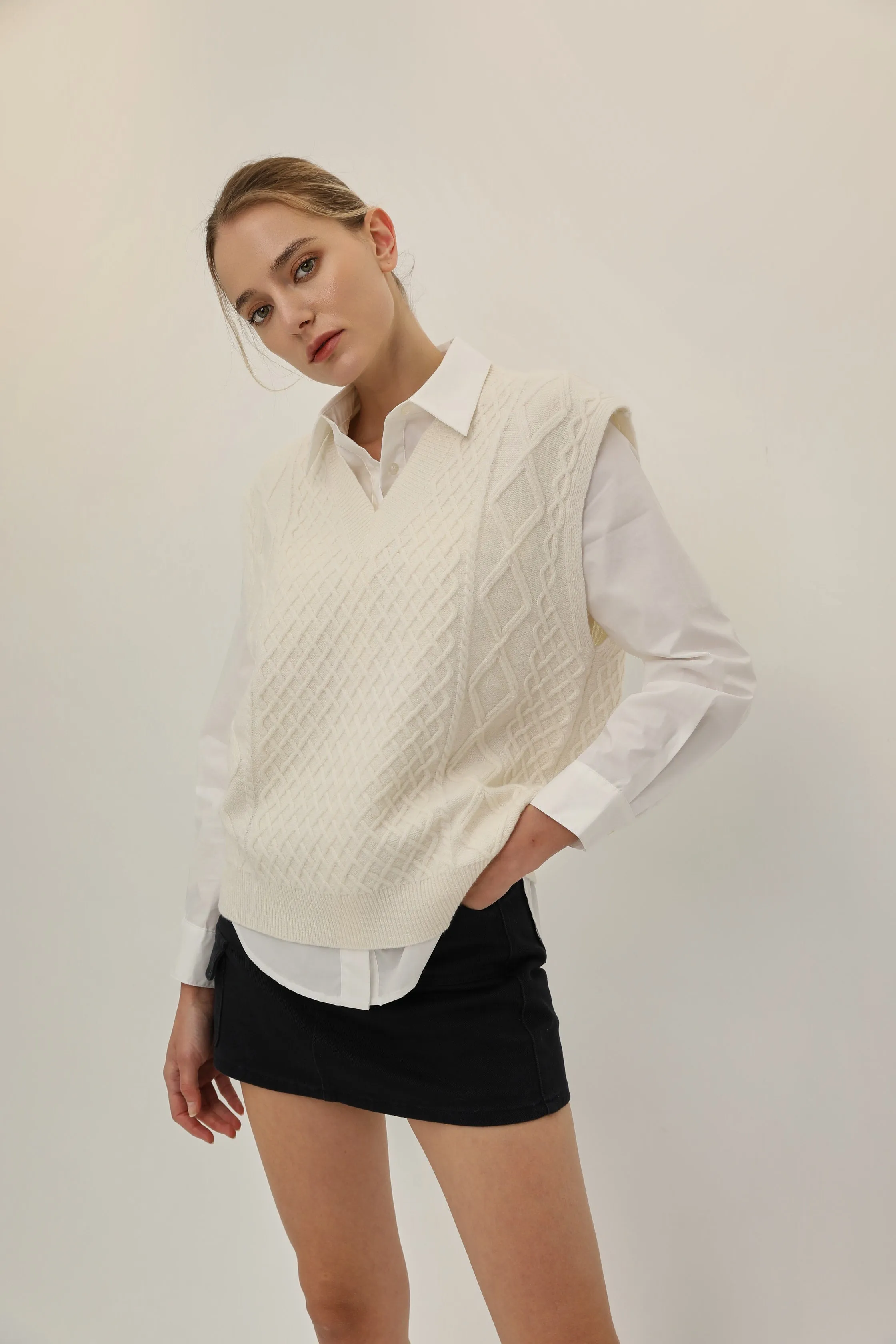 Dusk Denim Mini Skort