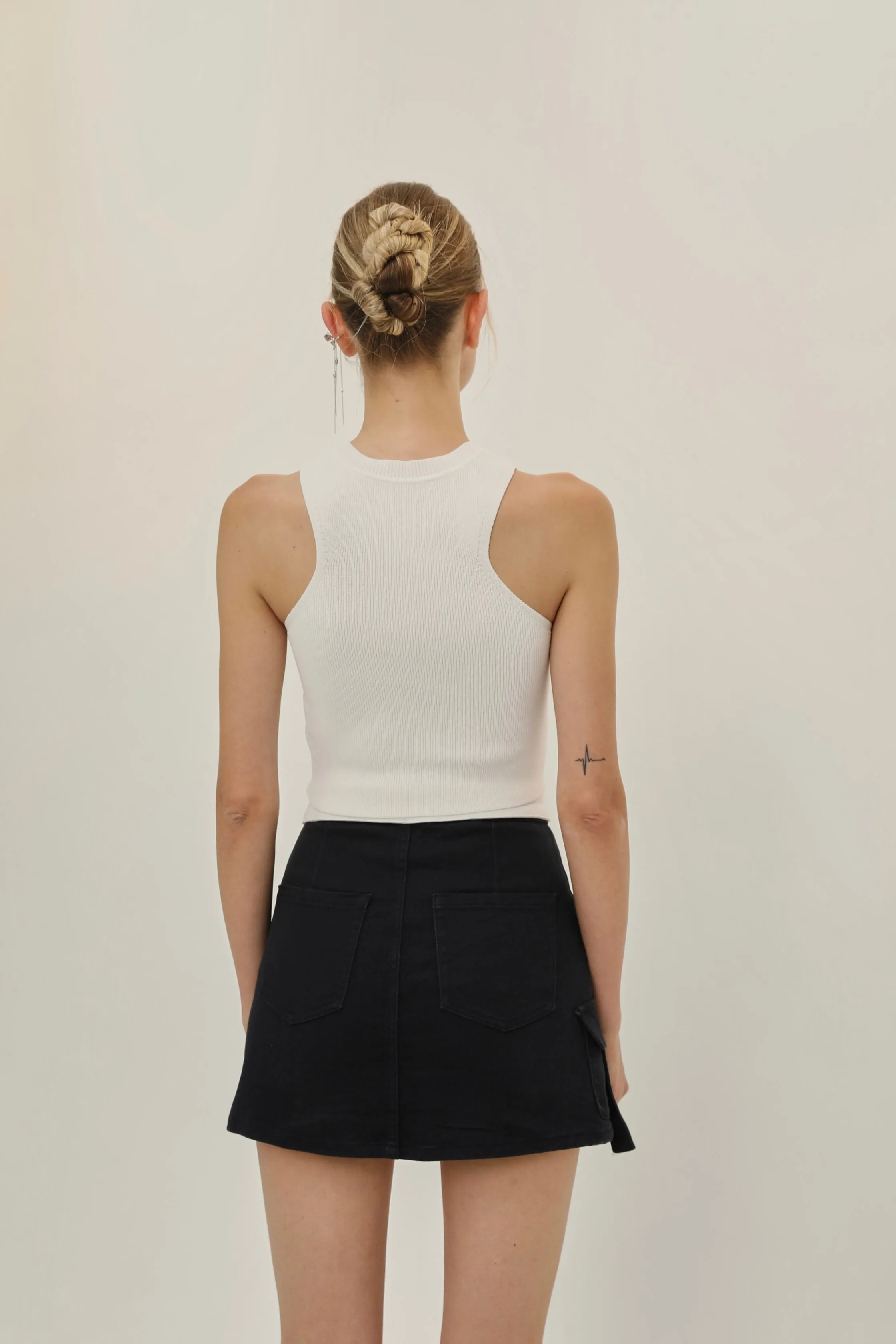 Dusk Denim Mini Skort