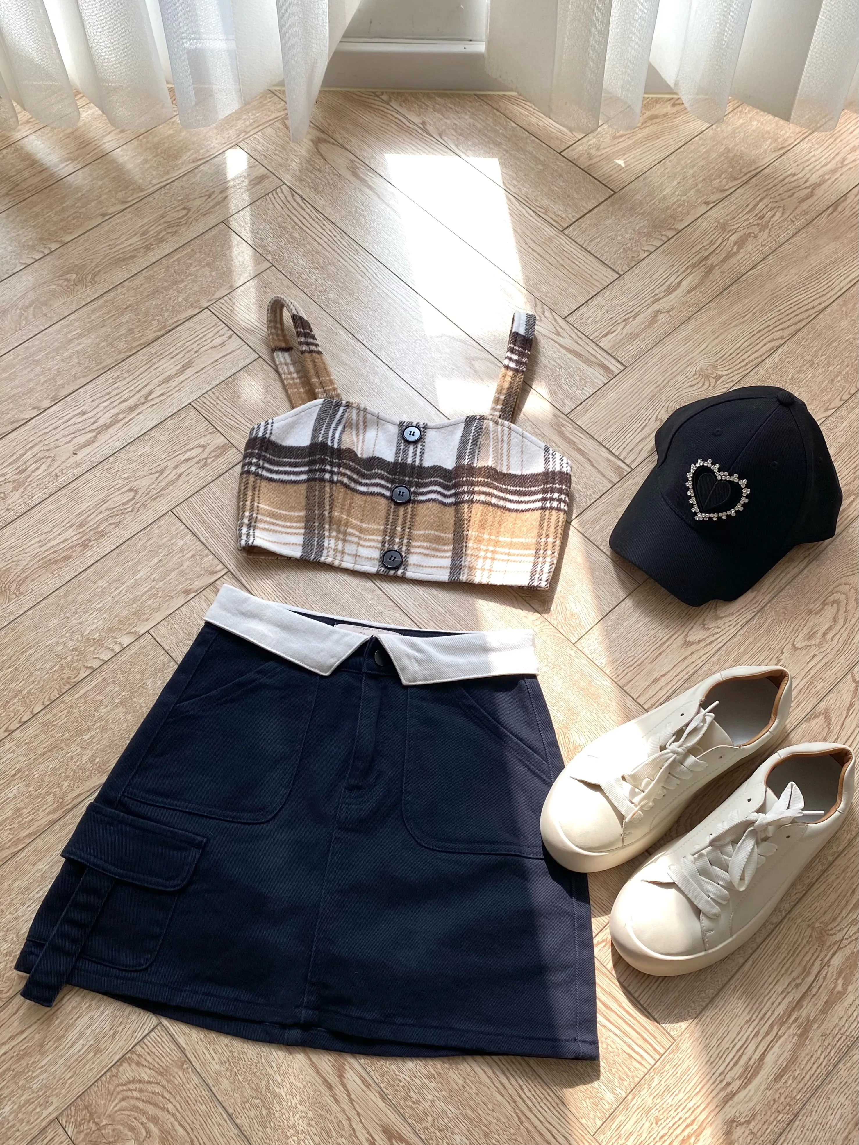 Dusk Denim Mini Skort