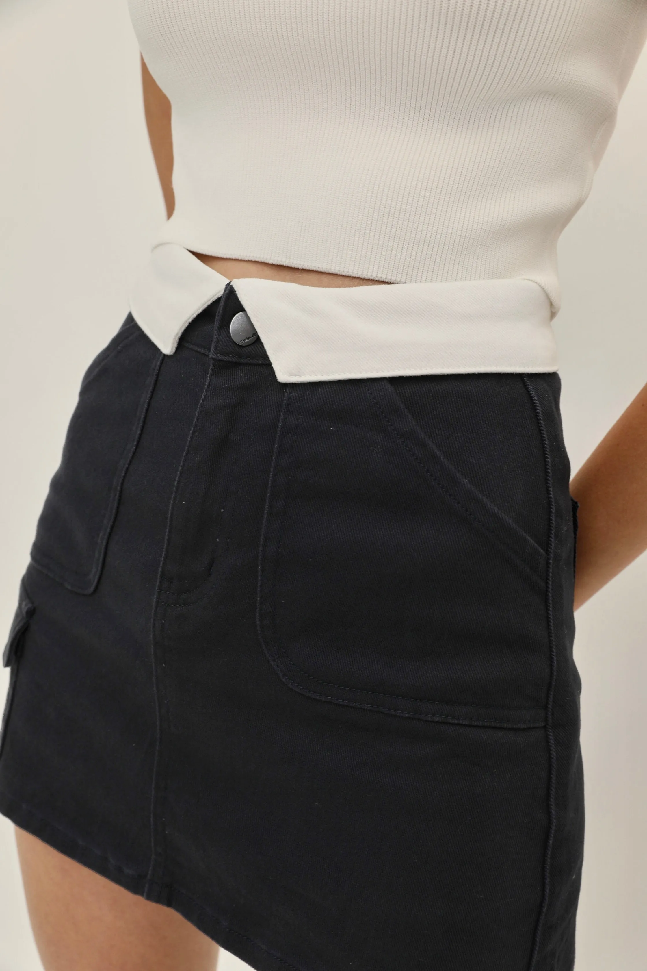 Dusk Denim Mini Skort