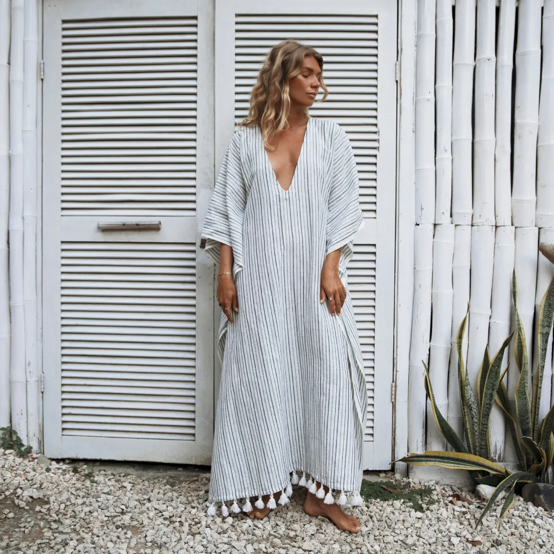 Eco-friendly Striped Palma Kaftan