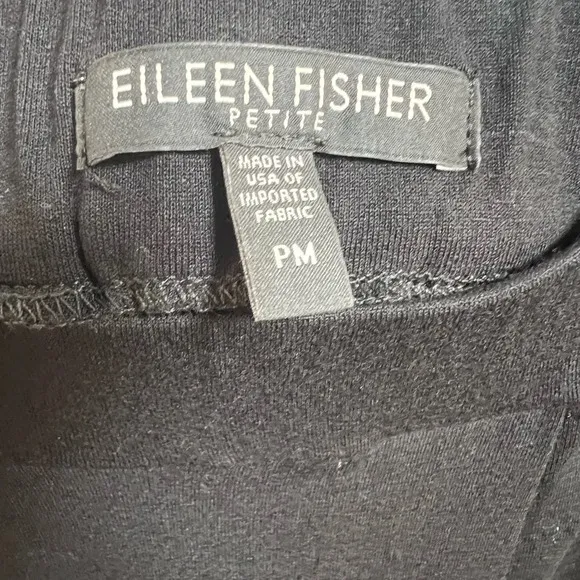 Eileen Fisher Black Pleated Skirt (Medium) Petite