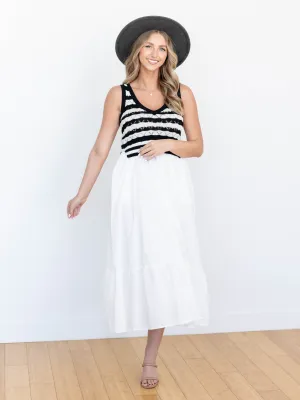 Elan Tank Combo Maxi Dress