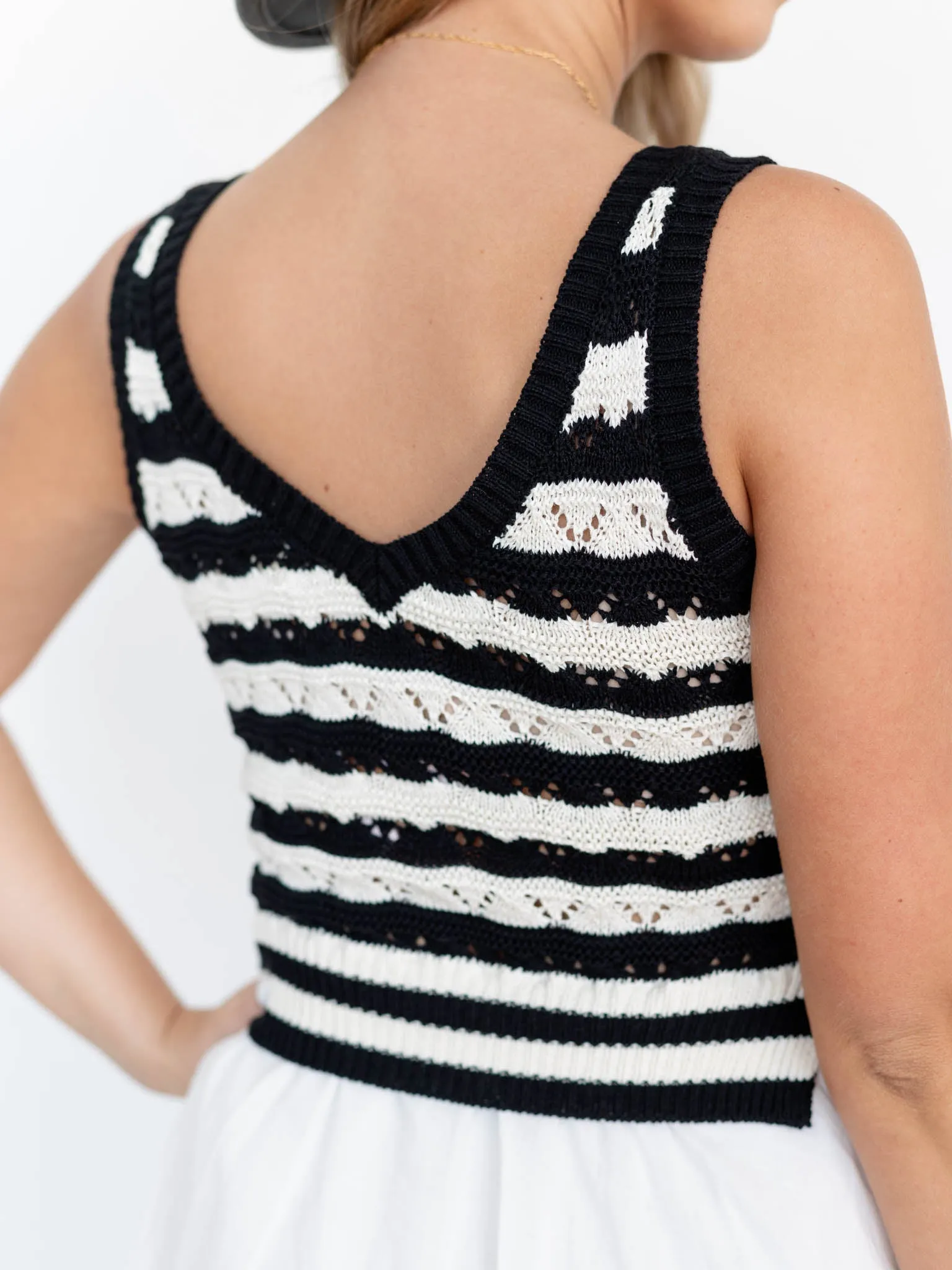 Elan Tank Combo Maxi Dress