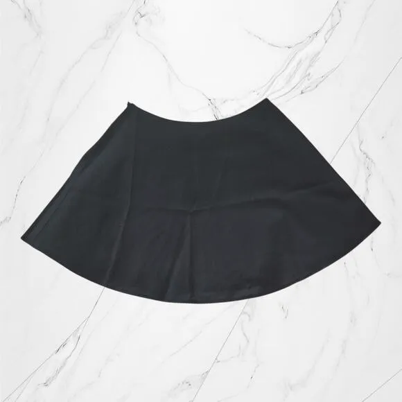 Elizabeth &amp; James Black Pleated Front Riley Mini Skirt
