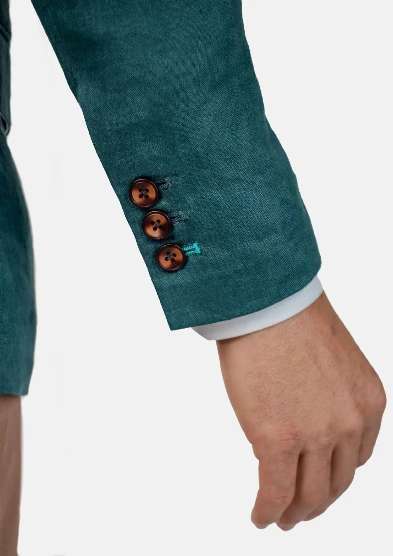 Ellis Deep Teal Linen Suit