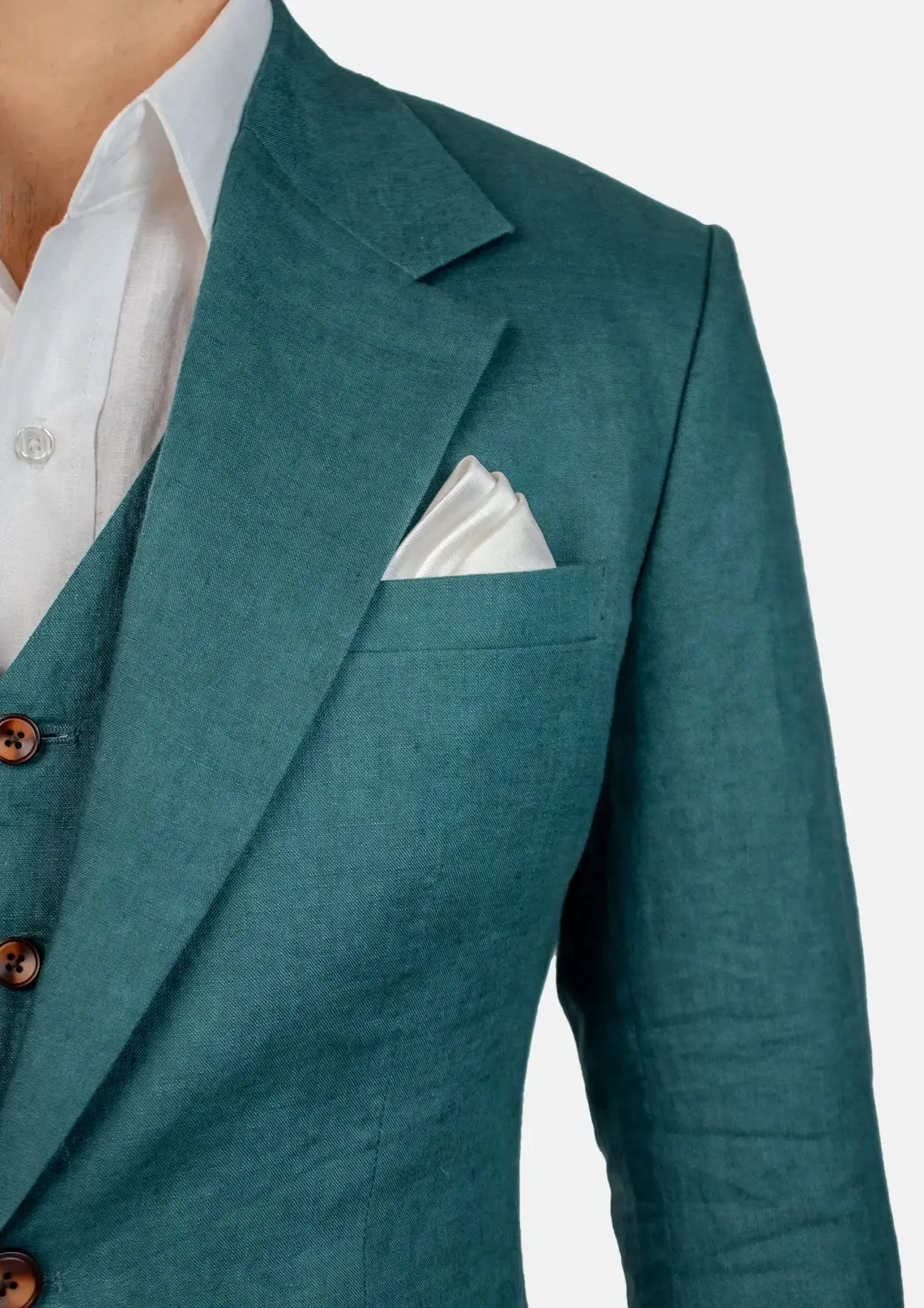 Ellis Deep Teal Linen Suit