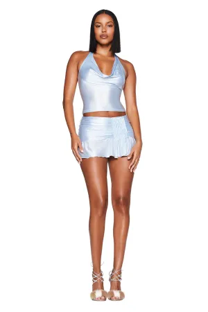 ELYSIA MINI SKIRT - BLUE : BABY BLUE