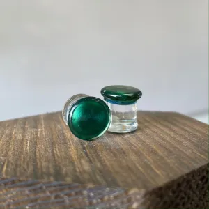 Emerald Green Colorfront Plugs 7/16"