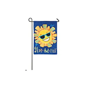 Evergreen Hot Hot Hot Sun Garden Linen Flag, 18'' x 12.5'' inches