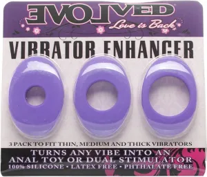 Evolved - Vibrator Enhancer Silicone 3 Pack