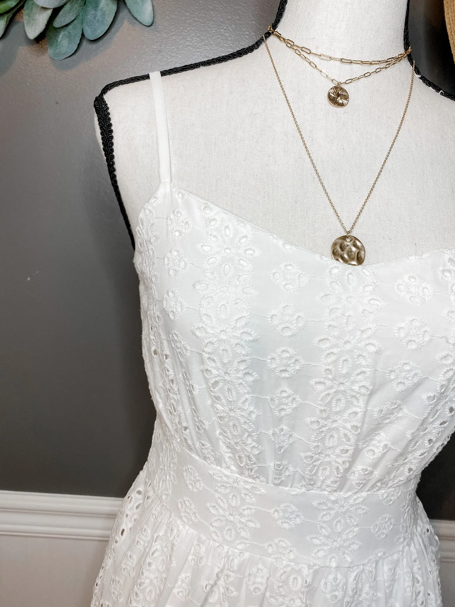 Eyelet You Know Midi Dress