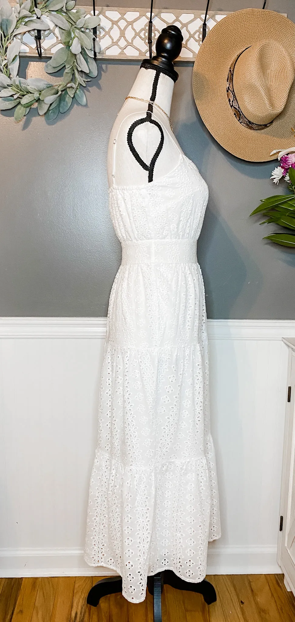 Eyelet You Know Midi Dress