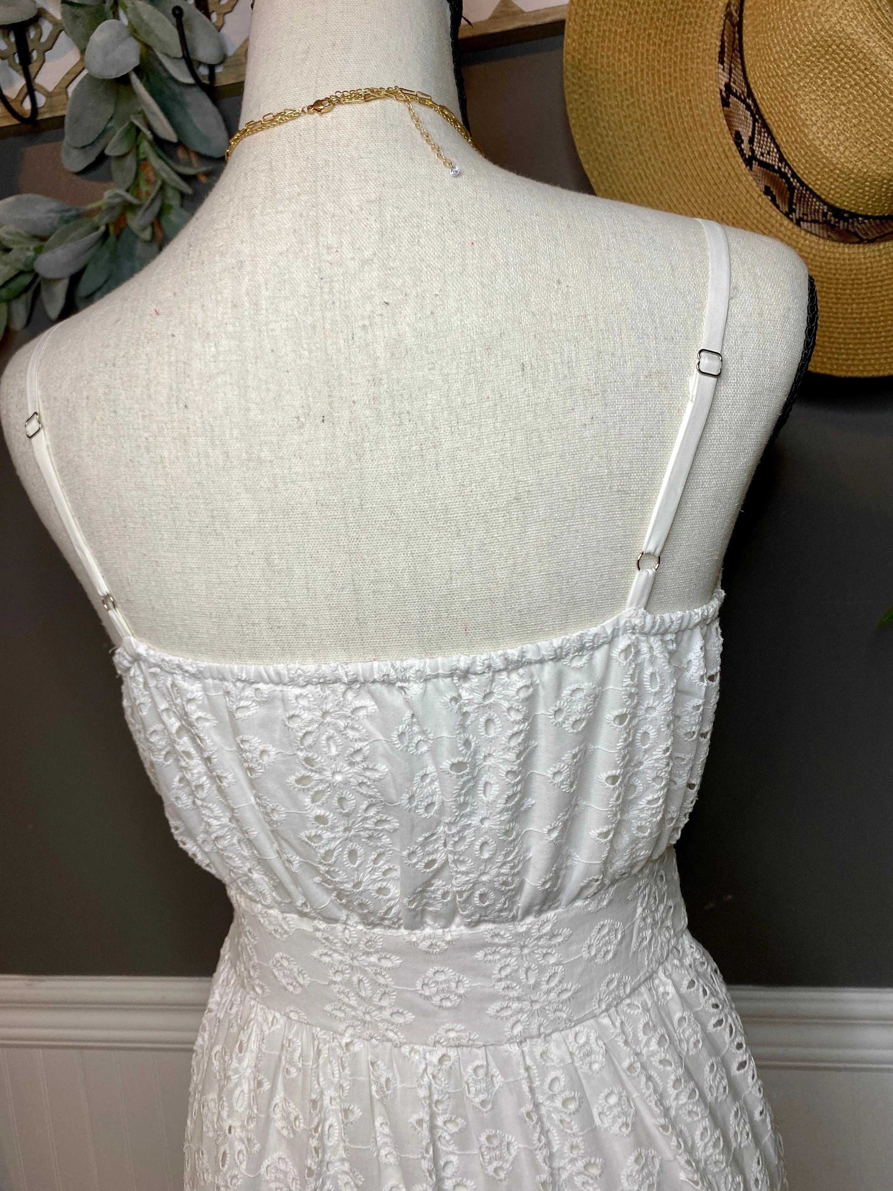 Eyelet You Know Midi Dress